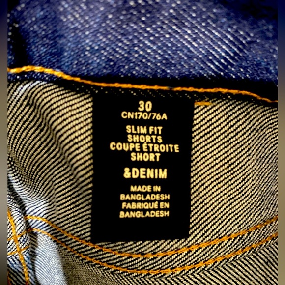 Men’s Dark Blue Jean Shorts - Picture 3 of 3